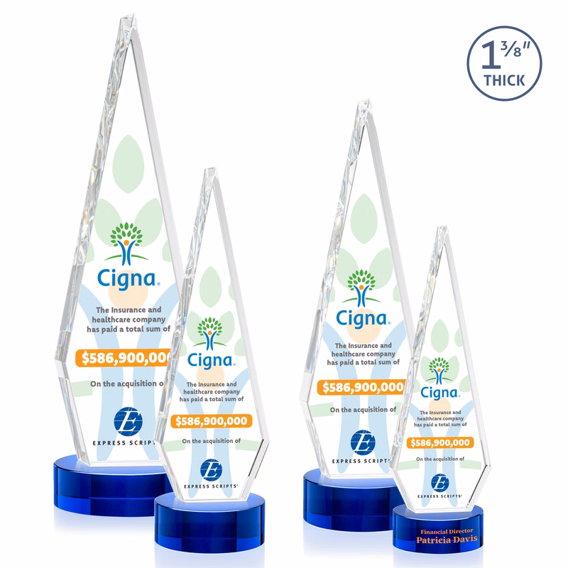 Springfield VividPrint™ Award on Stanrich Base - Blue