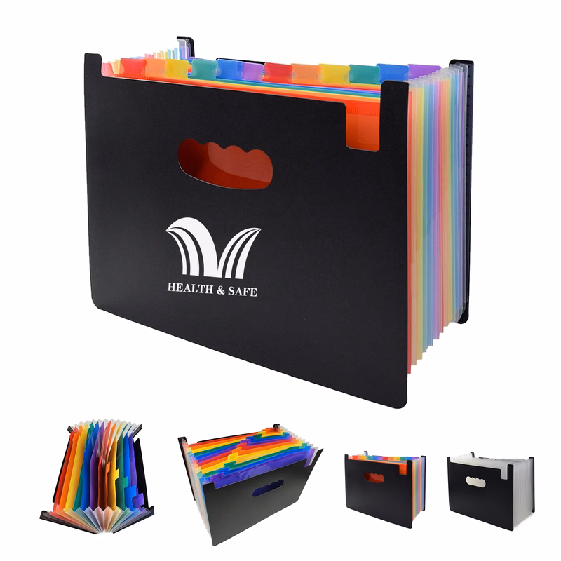 Expanding Accordion File Folder 13 Pockets