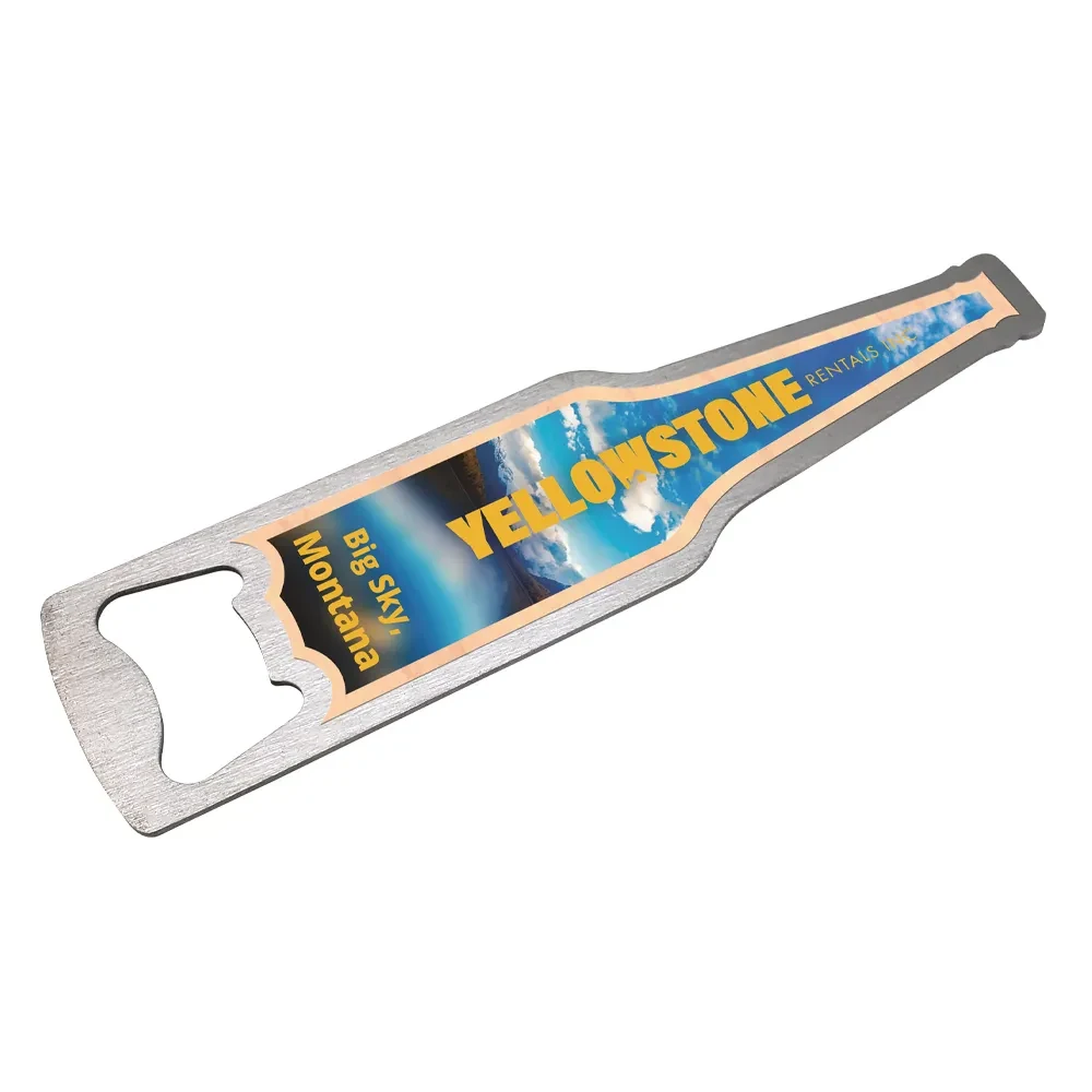 UV Color Metal Opener - Maple or Cherry Wood Imprint 1