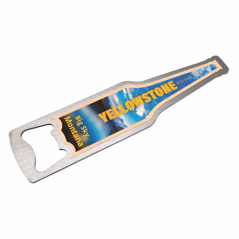 UV Color Metal Opener - Maple or Cherry Wood Imprint