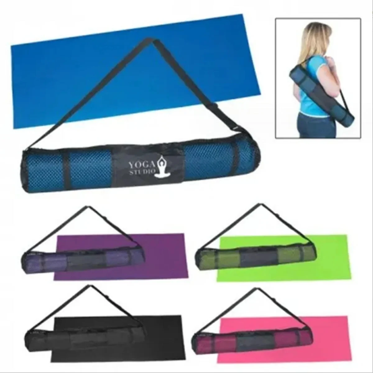 PVC Yoga Mat and Carrying Bag 1