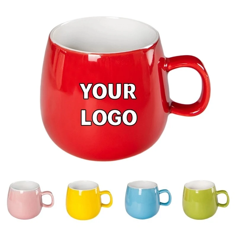 Custom Logo 9 oz. Ceramic Milk Mug 1