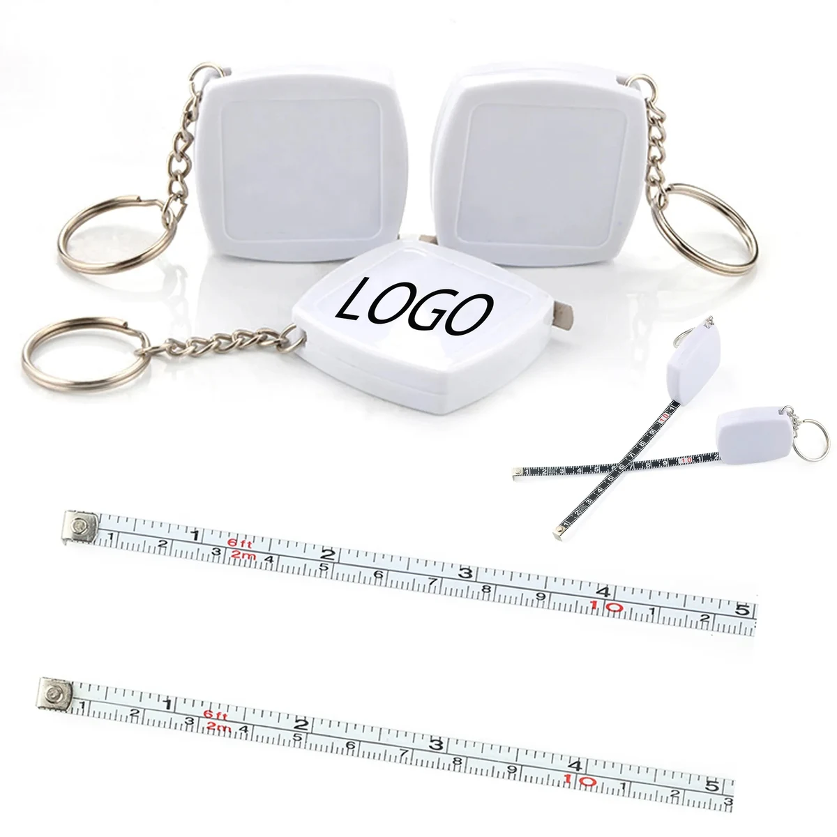 Mini Keychain Steel Tape Measure 1