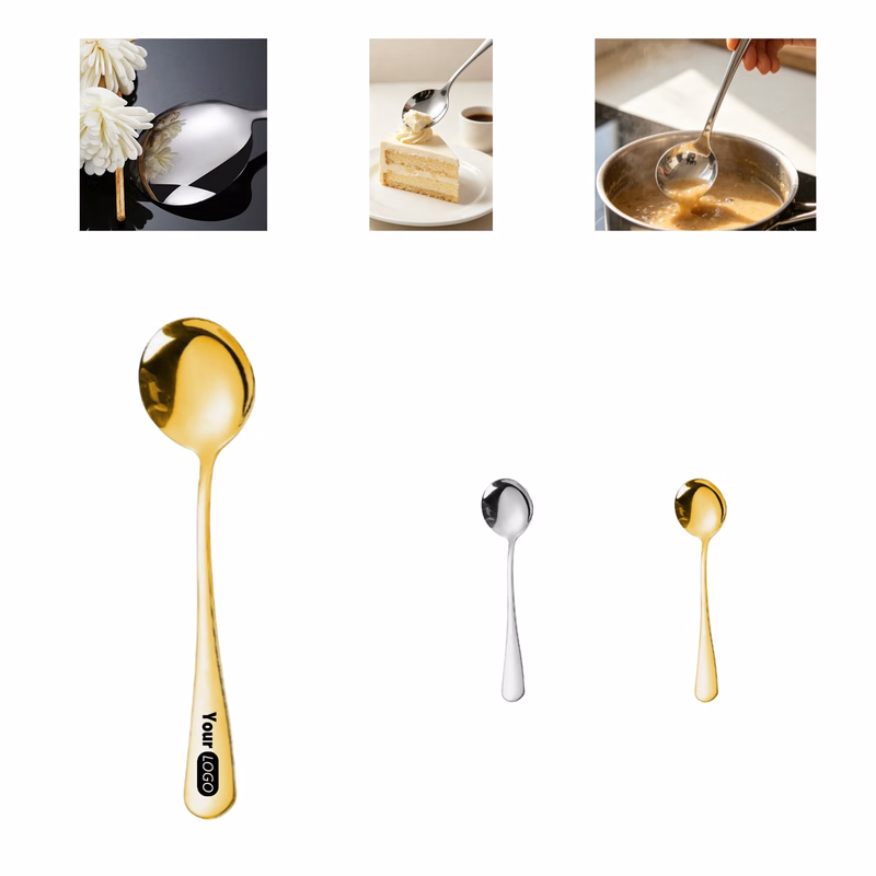 7.5 Inch Polished Stainless Steel Spoon