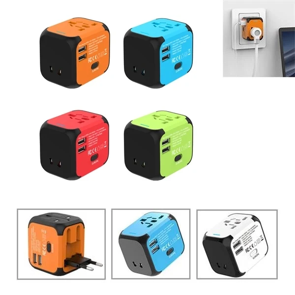 Power Adapter Worldwide for European USA AUS UK 1
