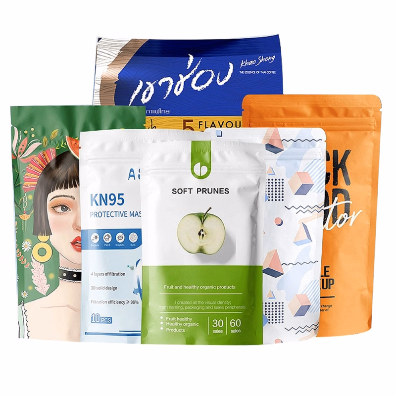Custom Gusset Stand-Up Pouches For Food