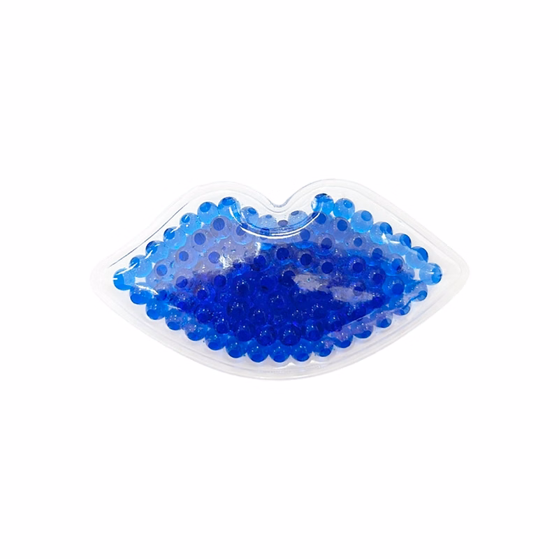 Reusable Gel Bead Hot Cold Pack Lips Shape Flexible Relief