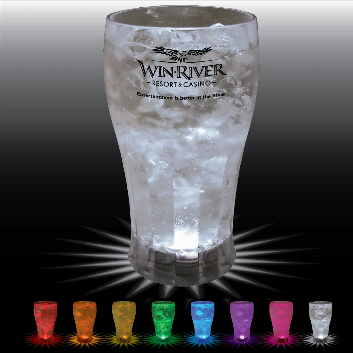 12oz Single Light Plastic Fluted Bell Soda Cup 1