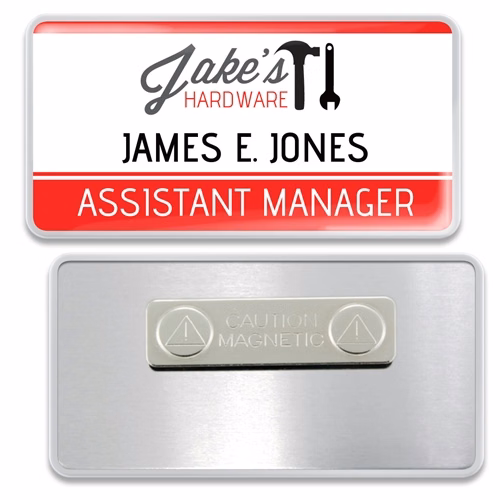 Name Badge - Snap-on Dome
