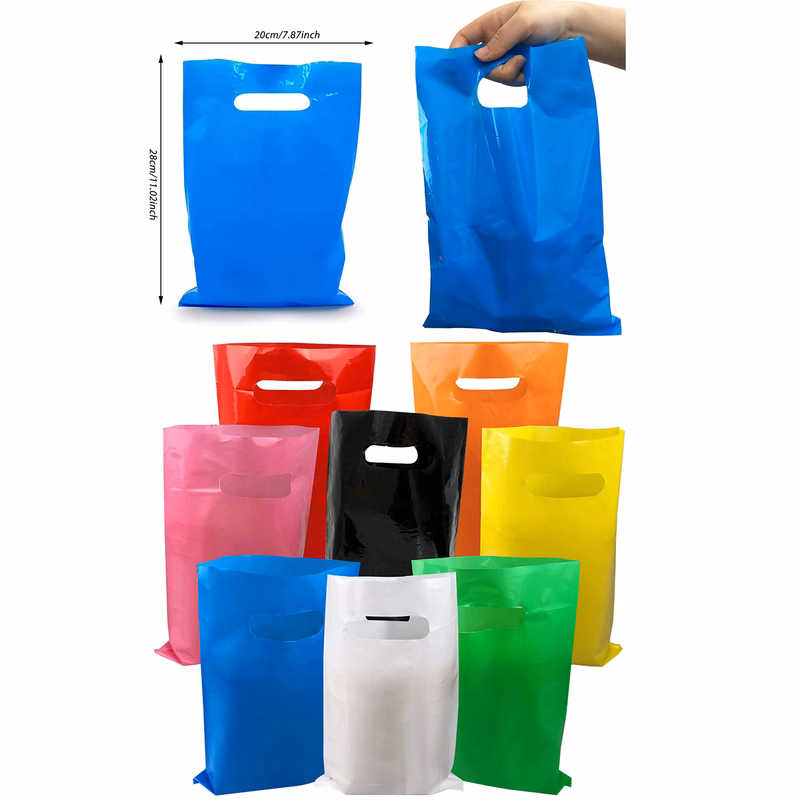 7.87 x 11.02 Inches Die Cut Plastic Bags