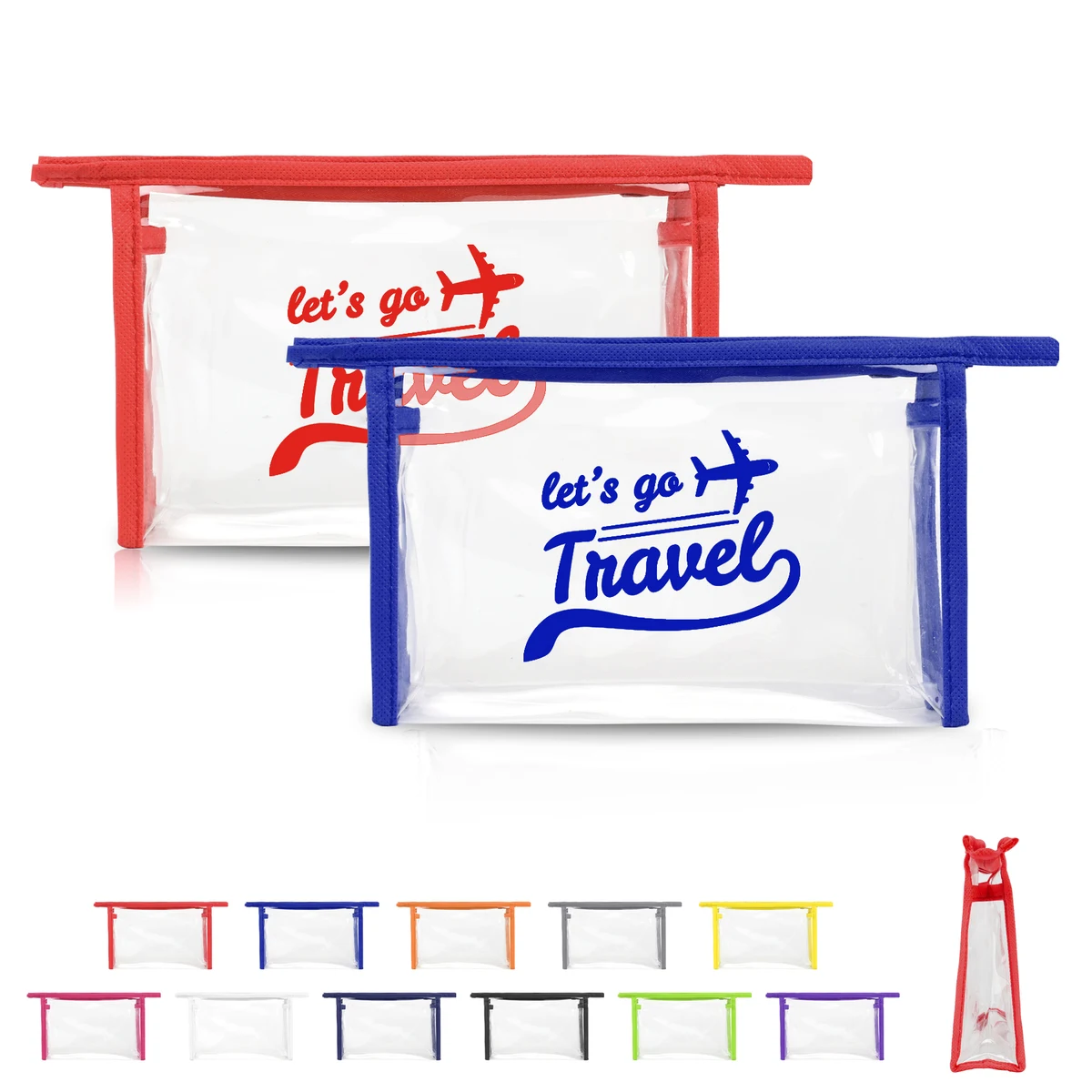 Clear Travel Security Toiletry Pouch 1