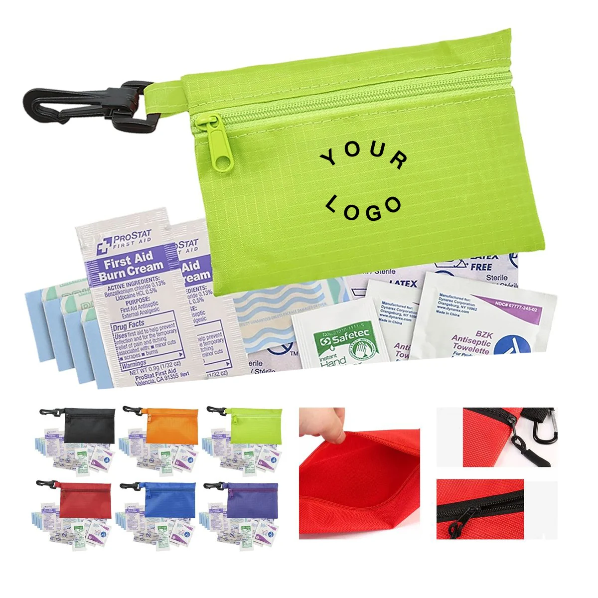 Compact First Aid Pouch with Water Resistant Fabric 1