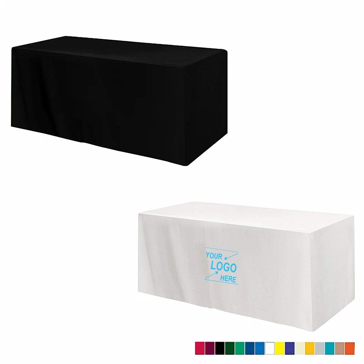 8' Soft Stretch Fitted Table Cover 1
