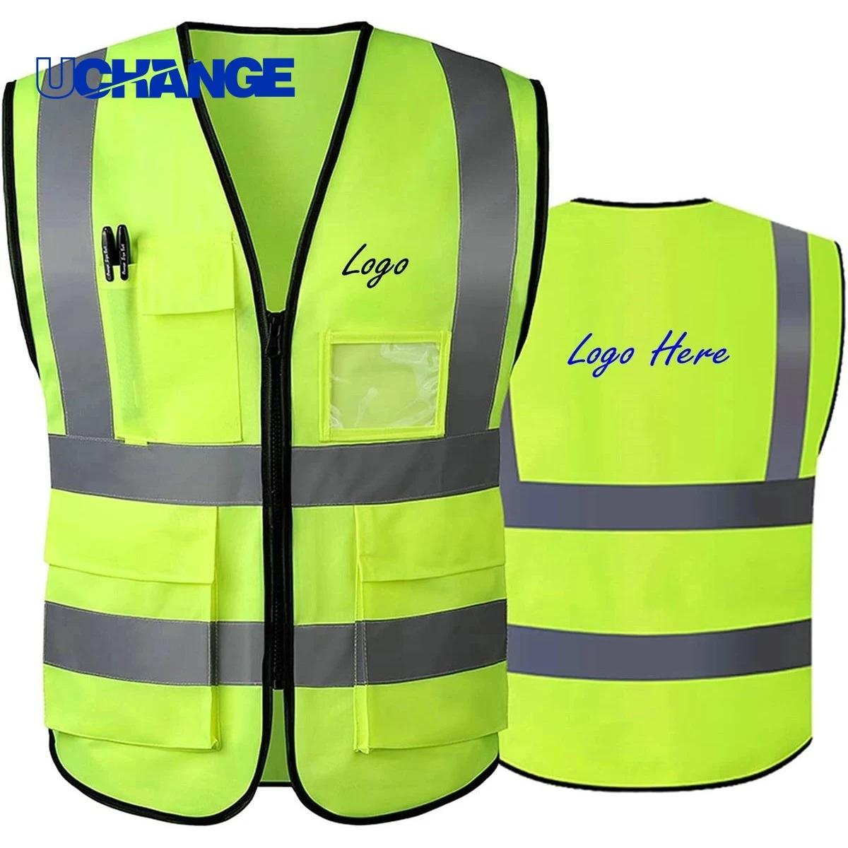 High Visibility Reflective Safety Vest with Multi Pockets 1