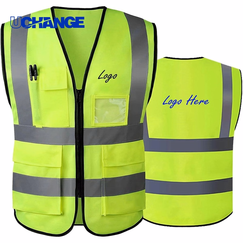 High Visibility Reflective Safety Vest with Multi Pockets
