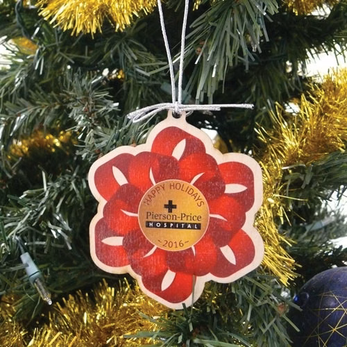 Wood Ornament - Ribbon