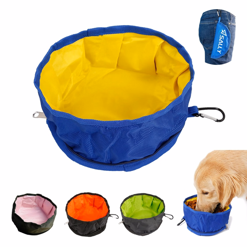 Outdoor Oxford Waterproof Foldable Pet Bowl