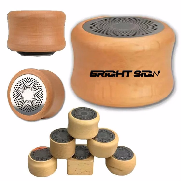 Wood Sustainable Portable Mini Bluetooth Speaker Lightweight