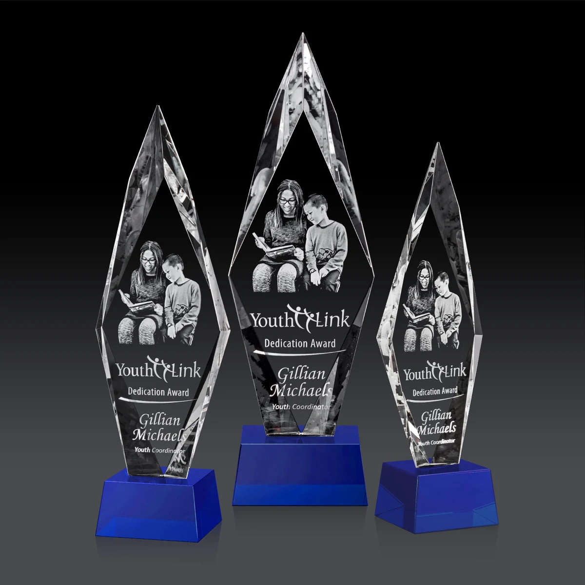 Manilow Award on Robson Base (3D) - Blue 1