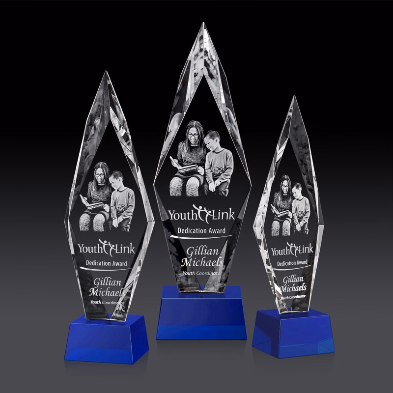 Manilow Award on Robson Base (3D) - Blue