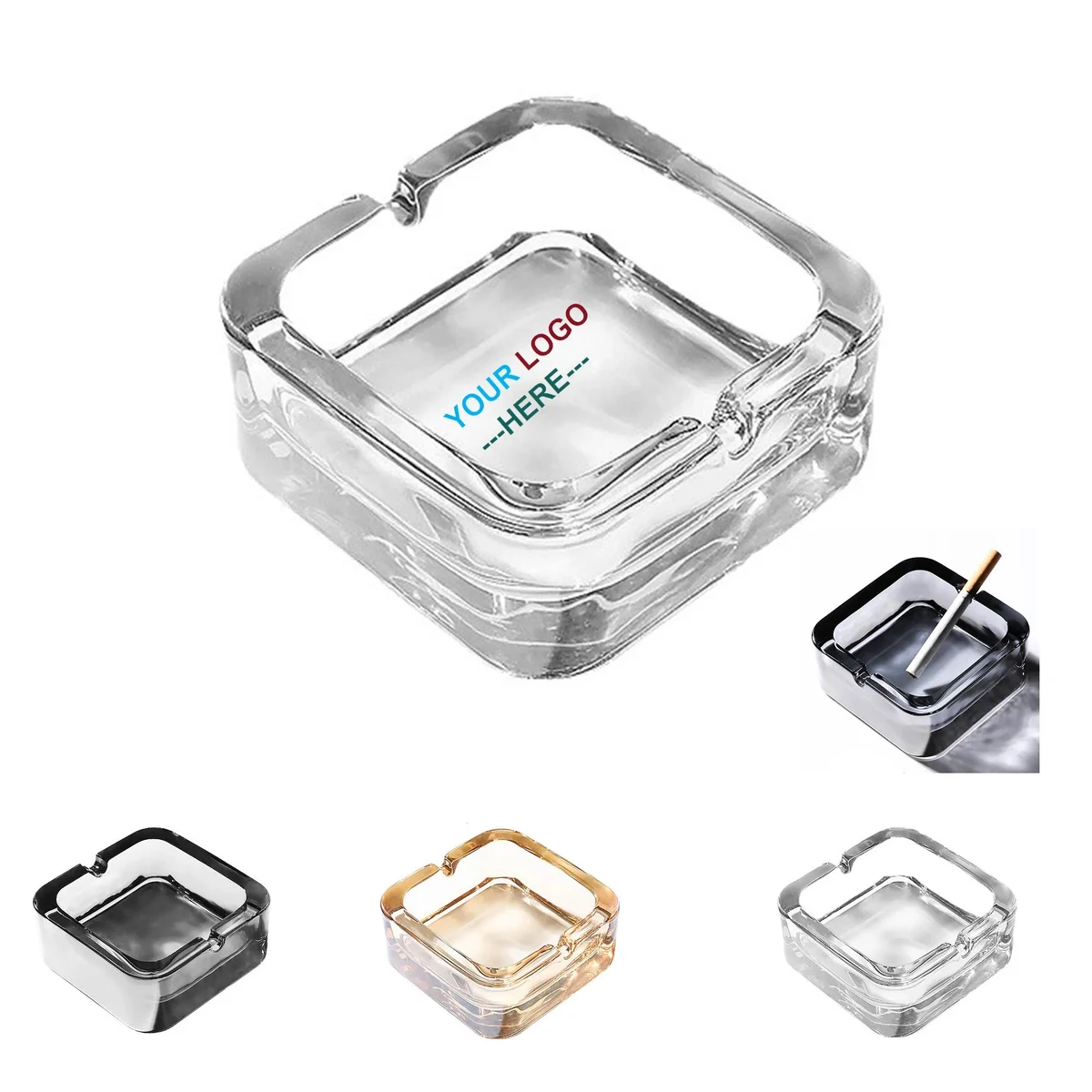 Crystal Glass Ashtray 1