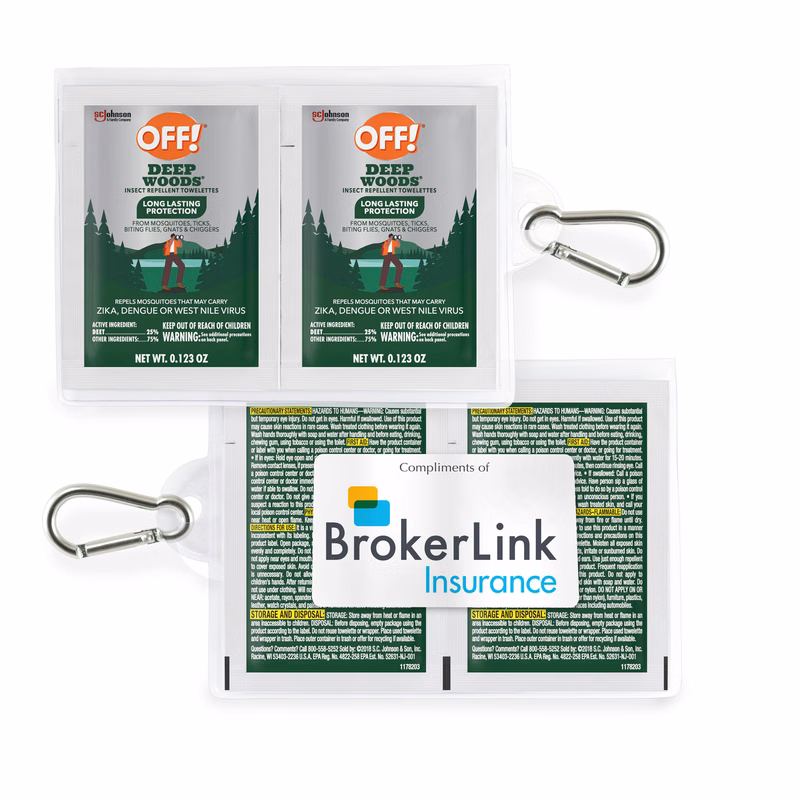 GoPac with OFF!® Deep Woods® Insect Repellent, with Carabiner - 2 Pack