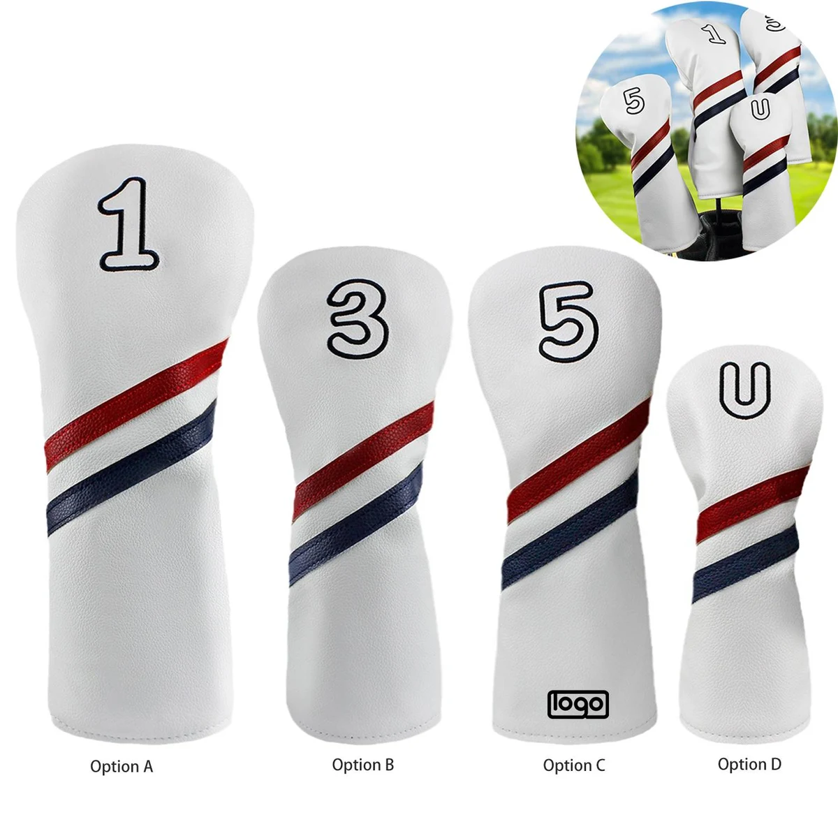 Waterproof PU Golf Club Headcover 1
