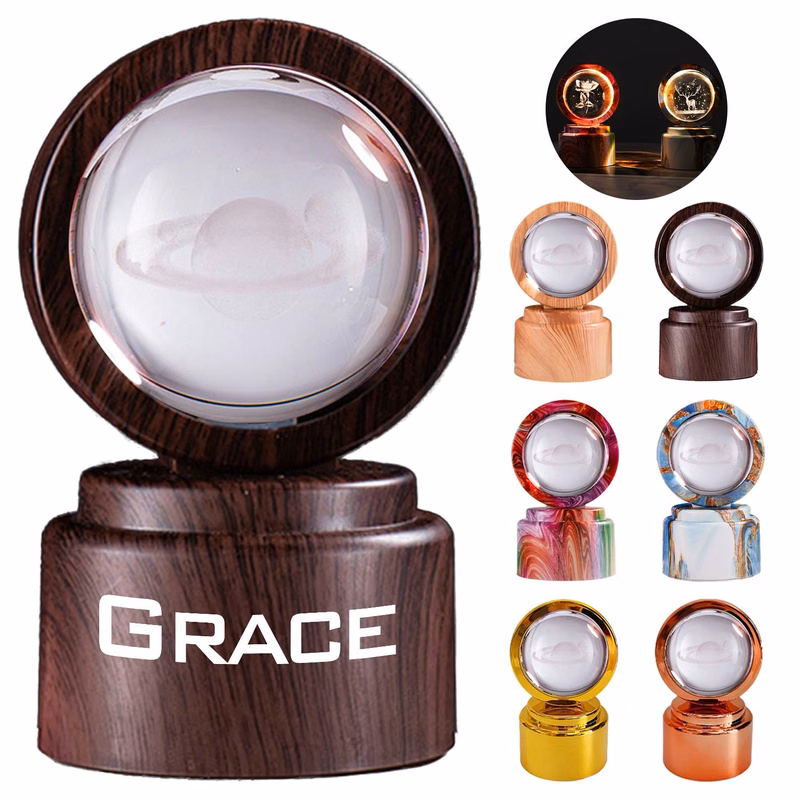 Crystal Ball Rotating Night Light