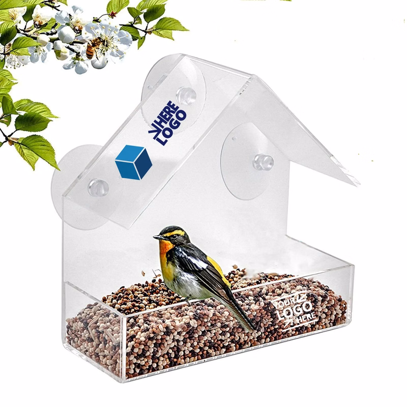 Clear Window Bird Feeder With Strong Suction Cup