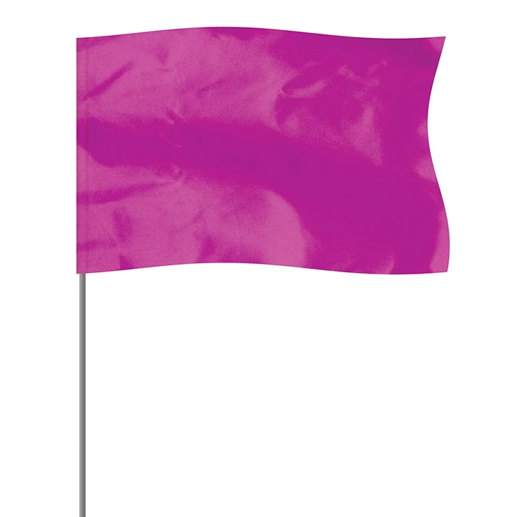 Purple 5" x 8" Marker Flag on a 36" Wire 1