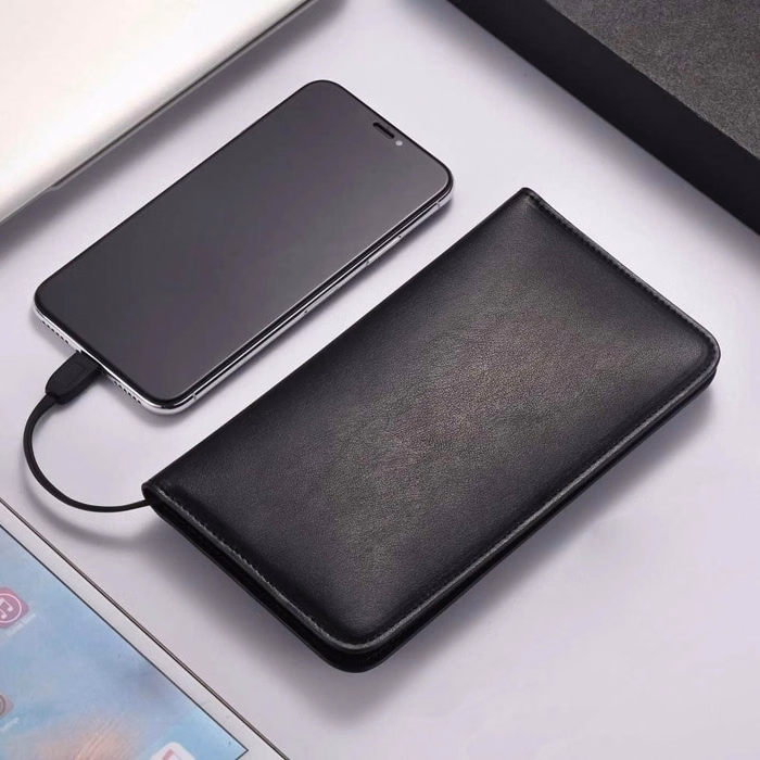 Leather Wallet and Smartphone Charge