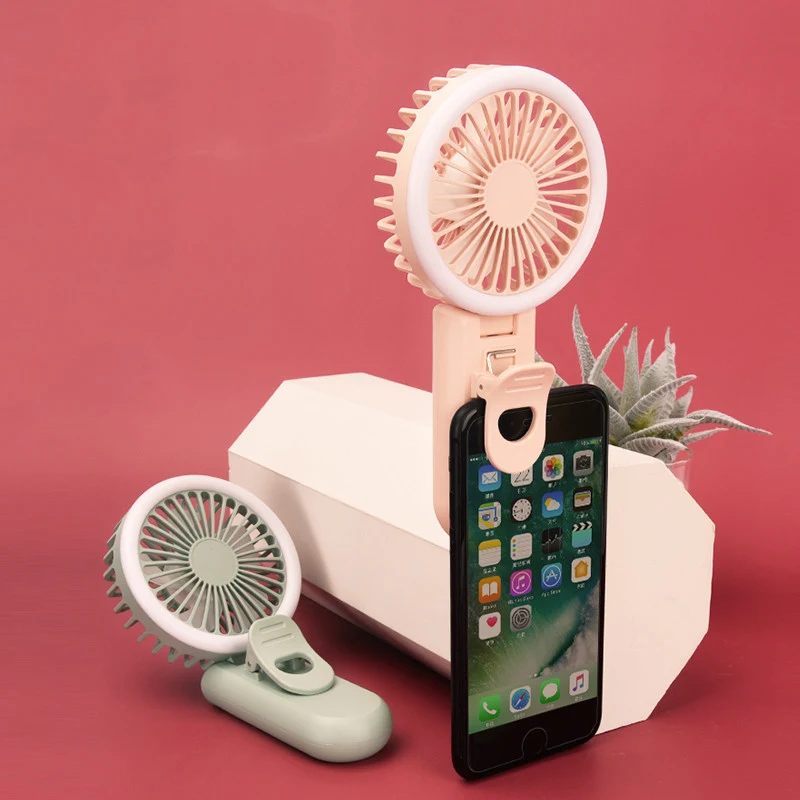 Mini Light Phone Clip Fan 1