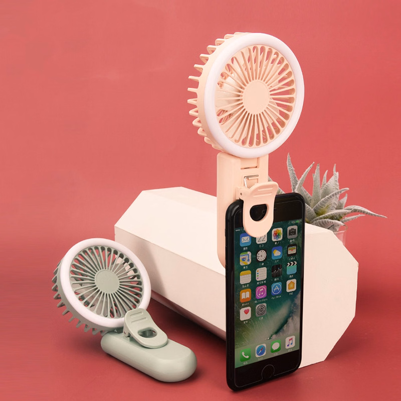 Mini Light Phone Clip Fan