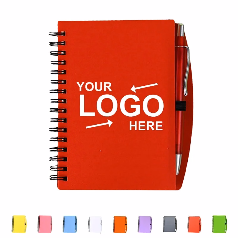 Spiral Lined Notebook Journal With Pen