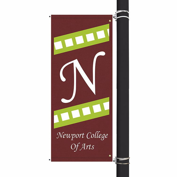 72" x 30" Custom Sunbrella™ Avenue Banner-2 Color Imprint
