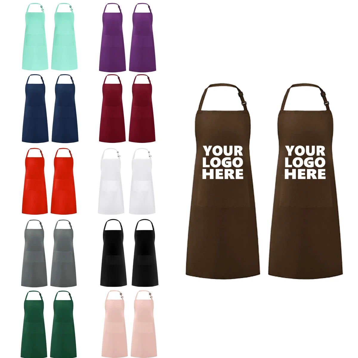 Adjustable Button Apron 1