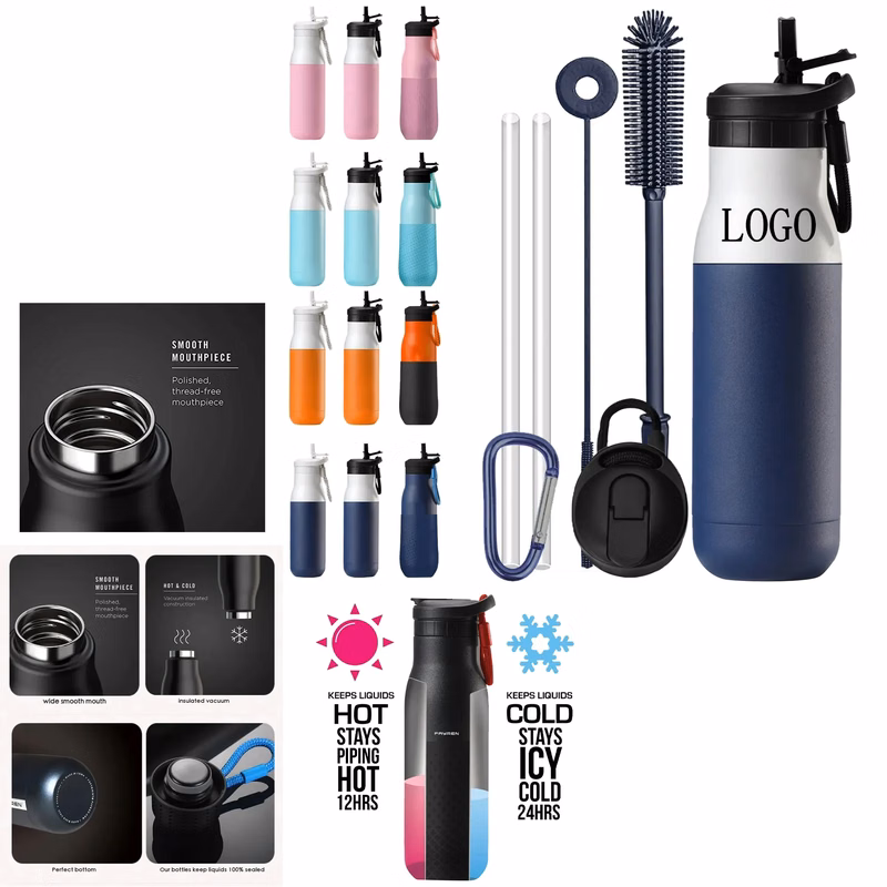 12Oz Stainless Steel Double Layer Leakproof Sports Thermos