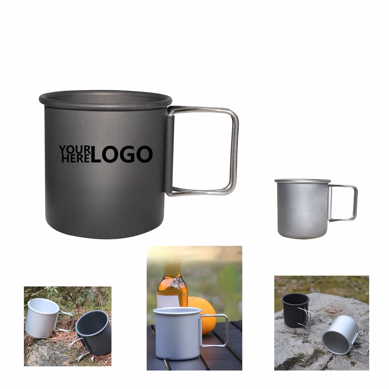 Collapsible Aluminum Outdoor Cup with Retractable Handle