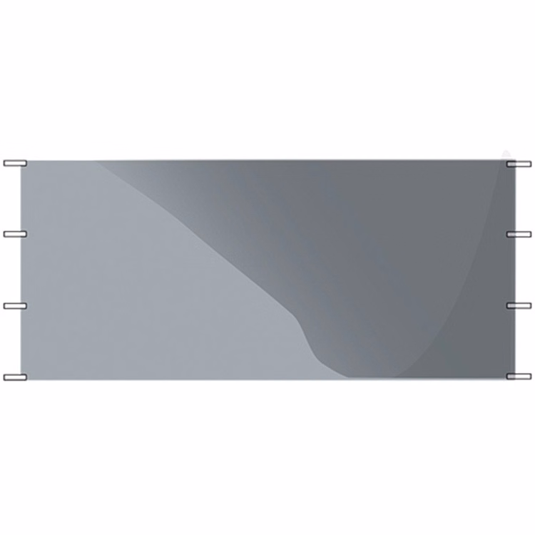20 foot plain silver side panel