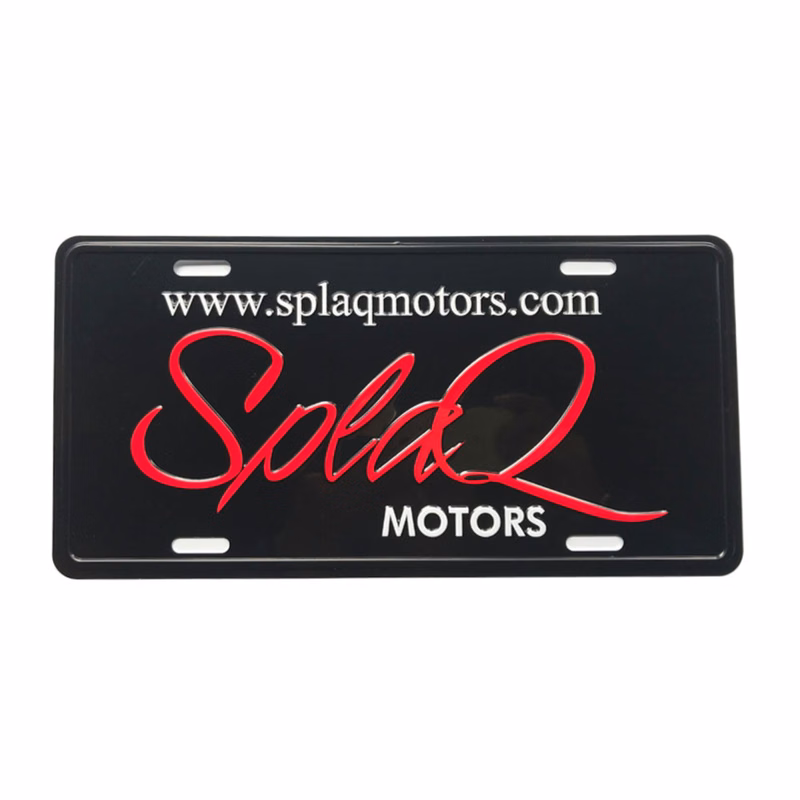 Full Color Custom Aluminum License Plate 12"L X 6"W