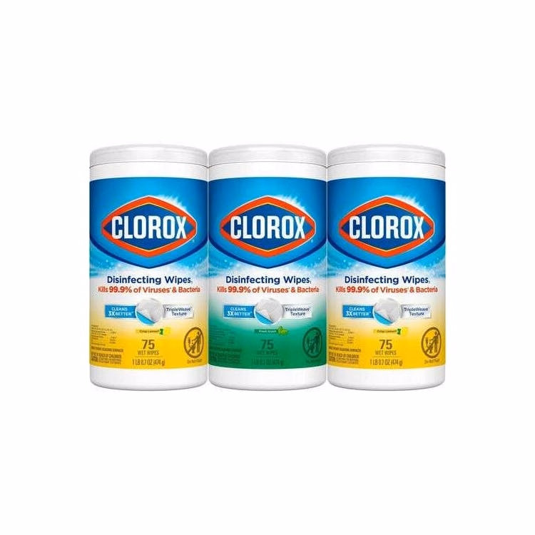 Clorox Disinfecting Bleach Free Cleaning Wipes 3 Pack