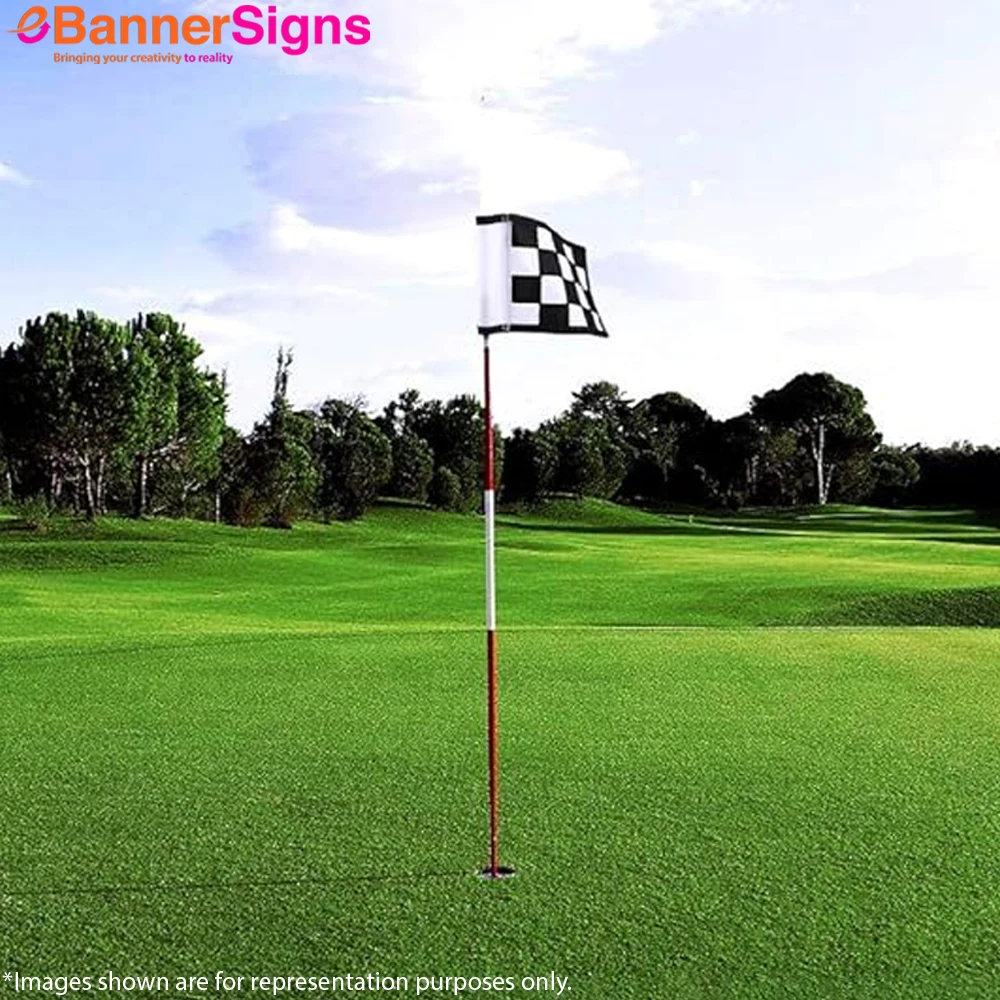 Golf Rectangle Flag with Plastic Tube 1