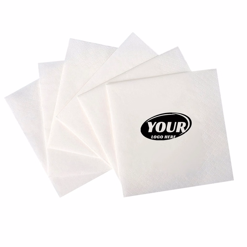 White 2 Ply Disposable Napkins