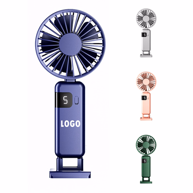 Handheld Rechargeable Fan With LED Display