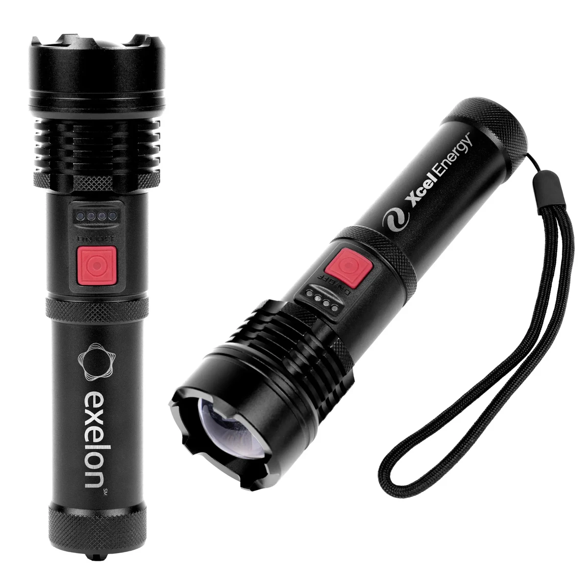 800LM Metal Flashlight with 1500mAh Rechargeable Battery 1