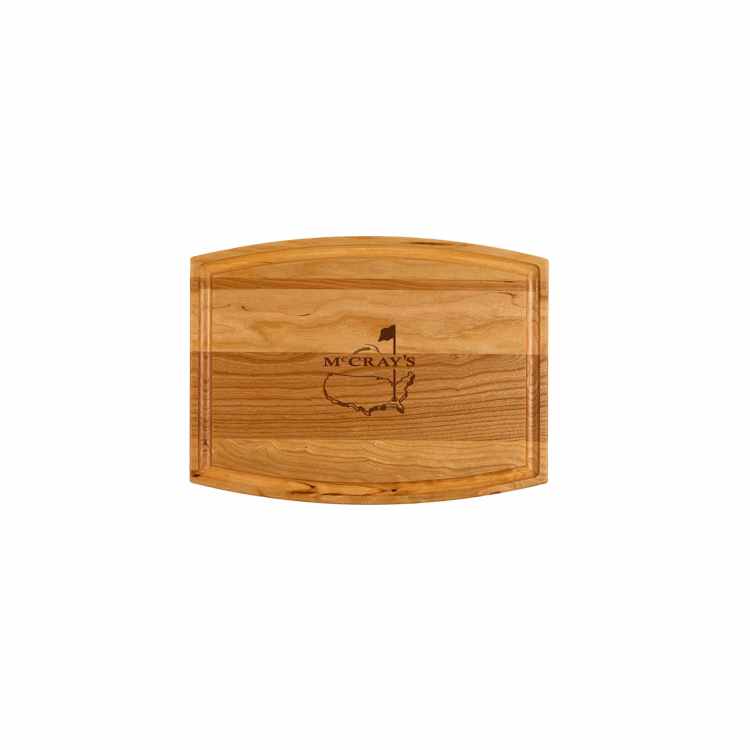 Small Cherry Arched Cutting Board with Juice Groove 12"x9"x3/4"