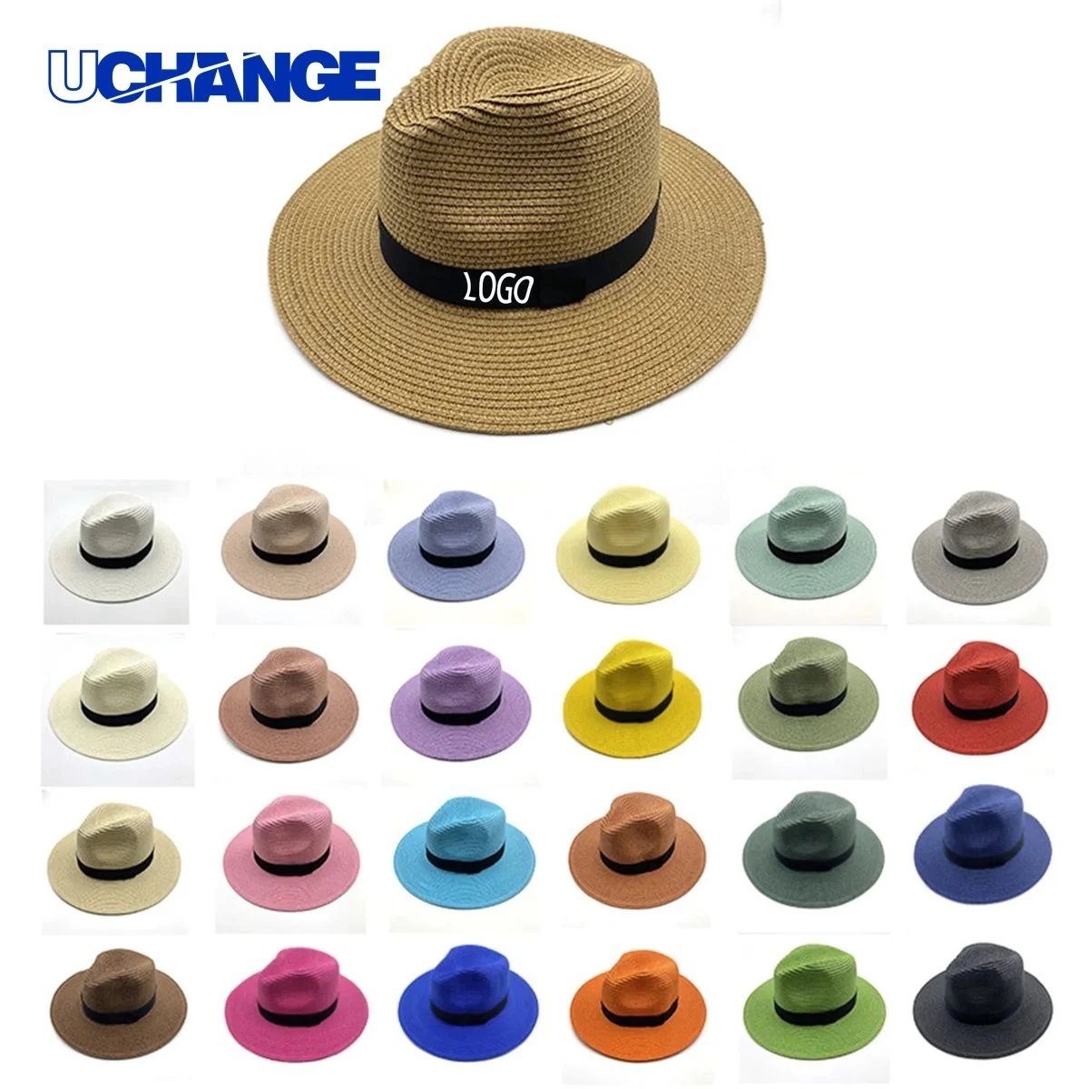 Beach Panama Hats Paper Women Men Straw for Beach and Summer Use 1