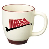 14 oz.Maroon Heartland Bistro-Beige Body 1