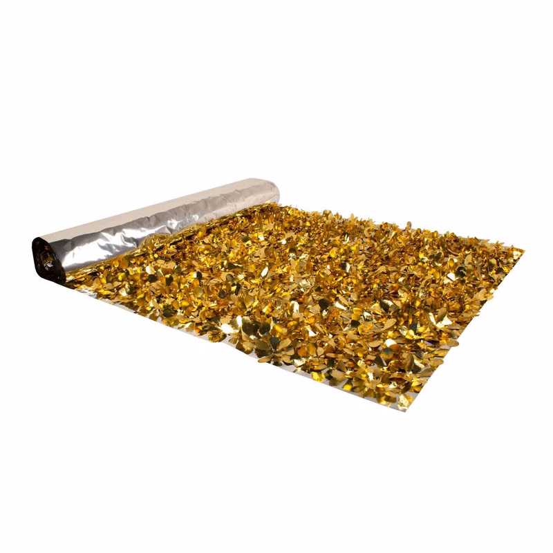 Victory Corps™ Embossed Gold and Metallic Silver Floral Sheeting (10 Yards)