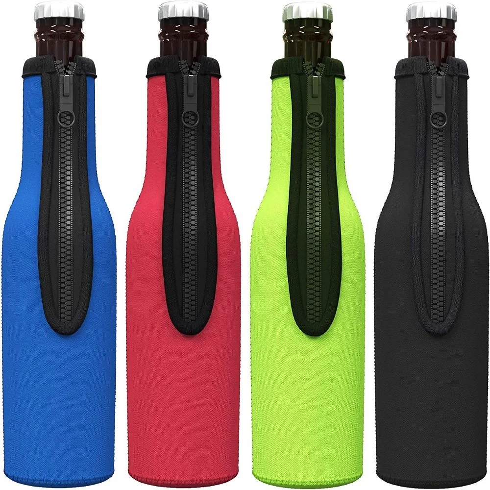 Beer bottle cup sleeve, custom koozie with logo imprint 1